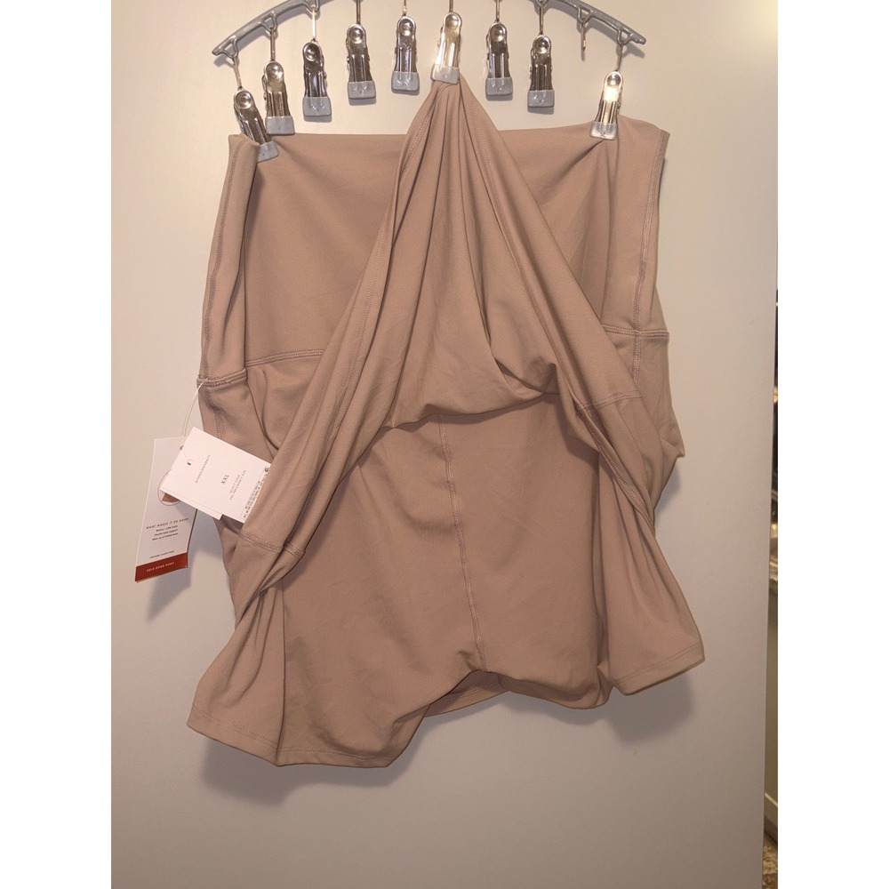 Isabel Maternity Active Skort Taupe Brown Fold Down Panel XXL NWT - Picture 5 of 5